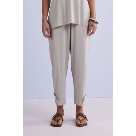 Naya Naya Ash Slim Leg Tab Trouser - Grey