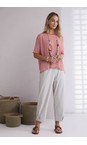 Naya Ash Naya Ash Slim Leg Tab Trouser  