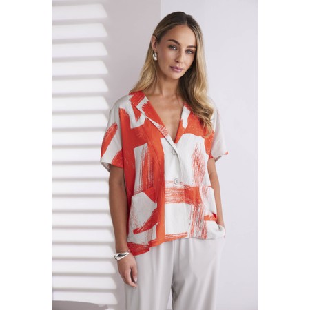 Naya Naya Paintwork Print Shirt - Orange