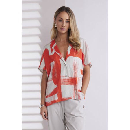 Naya Naya Paintwork Print Shirt - Orange