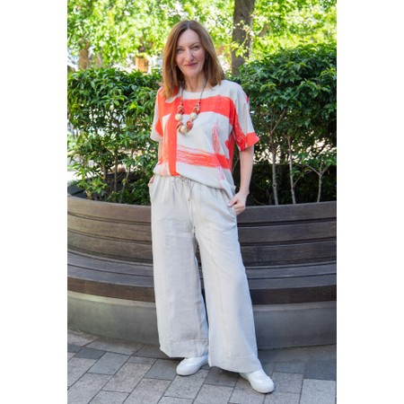 Naya Naya Paintwork Print Square Top - Orange