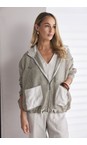 Naya Ash Naya Hooded Drawstring Jacket  