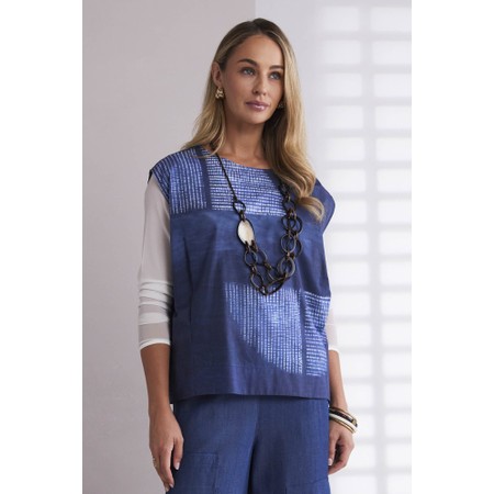 Naya Naya Semi Circle Print Top - Blue