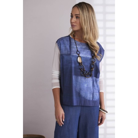 Naya Naya Semi Circle Print Top - Blue