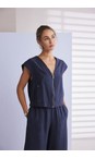 Naya Eclipse Naya Zip Through Pocket Detail Top  