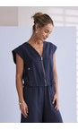 Naya Eclipse Naya Zip Through Pocket Detail Top  