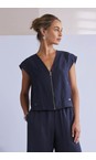 Naya Eclipse Naya Zip Through Pocket Detail Top  