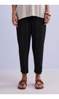 Naya Black  Naya Black Slim Leg Tab Trouser  
