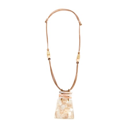 Naya Naya Marbled Necklace - Beige