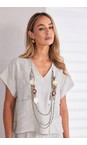 Naya Camellia Naya Metallic Disc Necklace  