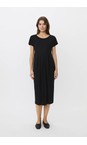 Masai Clothing Black  MaOlnia Black Textured Jersey Dress  