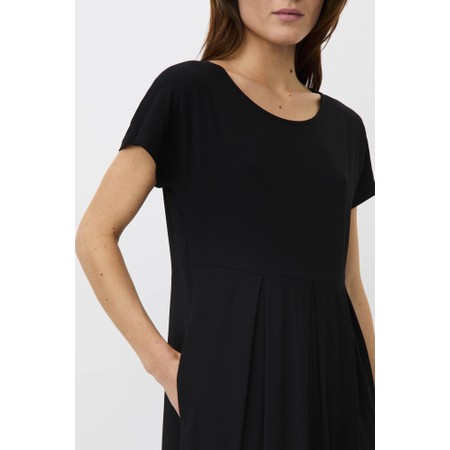 Masai Clothing MaOlnia Black Textured Jersey Dress - Black