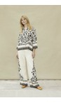Masai Clothing Black  MaIsolde Print Shirt  