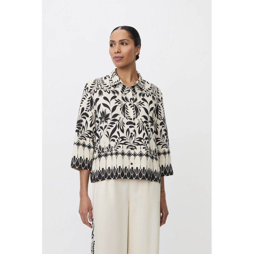 Masai Clothing MaIsolde Print Shirt Black 