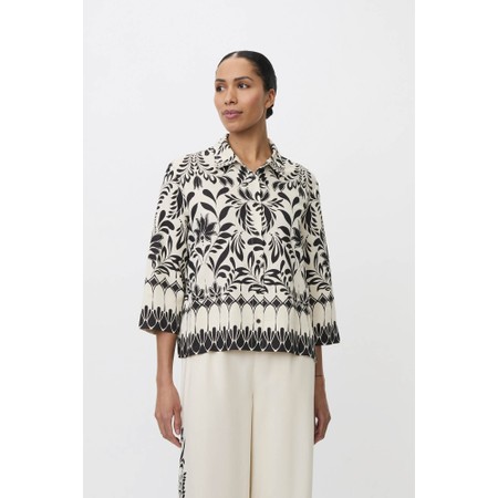 Masai Clothing MaIsolde Print Shirt - Black