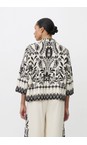 Masai Clothing Black  MaIsolde Print Shirt  
