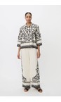 Masai Clothing Black  MaIsolde Print Shirt  