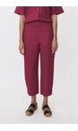 Masai Clothing Beet Red Penna Beet Red Linen Tapered Trouser  