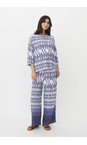 Masai Clothing Medieval Blue MaBecca Print Dobby Top  