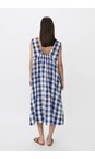 Masai Clothing Medieval Blue MaOrdella Gingham Check Dress  