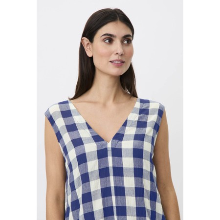 Masai Clothing MaOrdella Gingham Check Dress - Blue