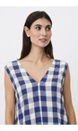 Masai Clothing Medieval Blue MaOrdella Gingham Check Dress  