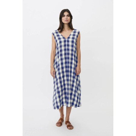 Masai Clothing MaOrdella Gingham Check Dress - Blue