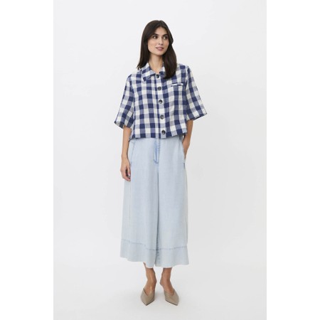 Masai Clothing MaIsariel Gingham Check Shirt - Blue