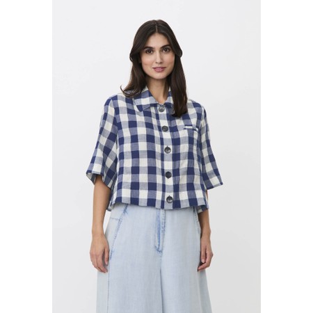 Masai Clothing MaIsariel Gingham Check Shirt - Blue