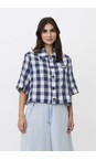 Masai Clothing Medieval Blue MaIsariel Gingham Check Shirt  