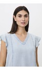 Masai Clothing Light Denim MaDalali Thin Denim Top  