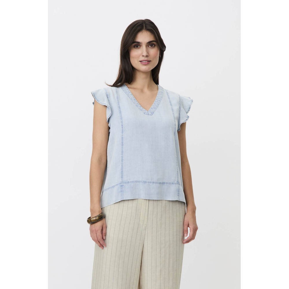 Masai Clothing MaDalali Thin Denim Top Light Denim