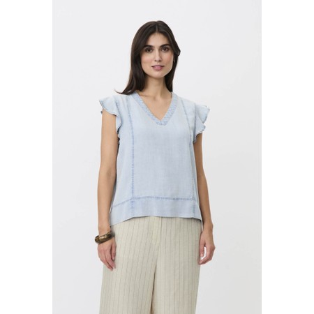 Masai Clothing MaDalali Thin Denim Top - Blue
