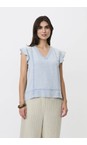 Masai Clothing Light Denim MaDalali Thin Denim Top  