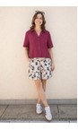 Masai Clothing Medieval Blue MaPauletta Medieval Blue Print Shorts  