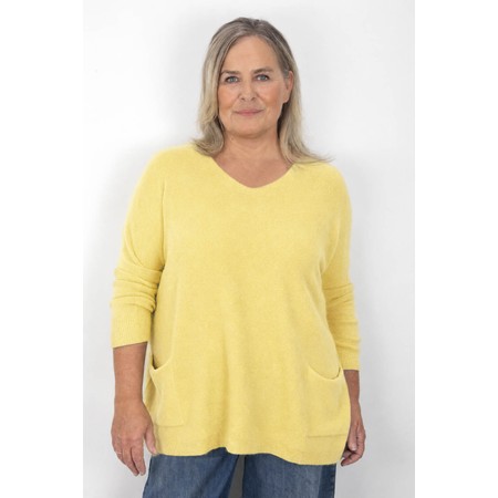 Amazing Woman Caryf X Round Neck Oversized Jumper - Yellow