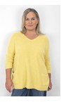 Amazing Woman Summer Yellow Caryf X Round Neck Oversized Jumper  