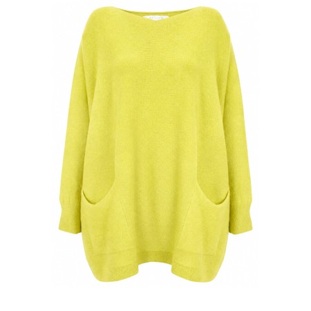 Amazing Woman Caryf X Pear Round Neck Oversized Jumper - Green