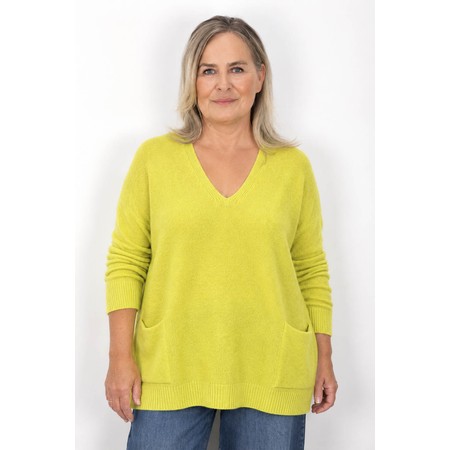 Amazing Woman Caryf X Pear Round Neck Oversized Jumper - Green