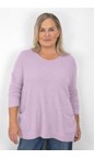 Amazing Woman Summer Lilac Caryf X Summer Lilac Round Neck Oversized Jumper  