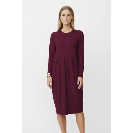 Masai Clothing MaNamo Classic Fig Plain Jersey Dress - Purple