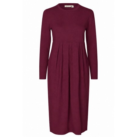 Masai Clothing MaNamo Classic Fig Plain Jersey Dress - Purple