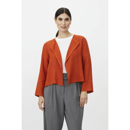 Masai Clothing MaJulitta Rooibus Tea Lightweight Boucle Jacket - Brown