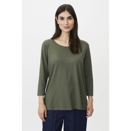 Masai Clothing Cecille Beetle Solid Jersey Top - Green