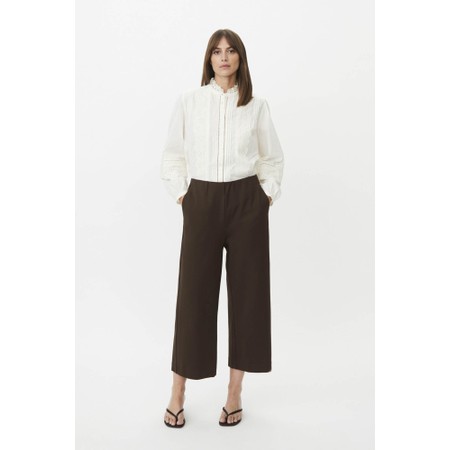 Masai Clothing Piri Slate Brown Essential Ponti Roma Jersey Culotte - Brown