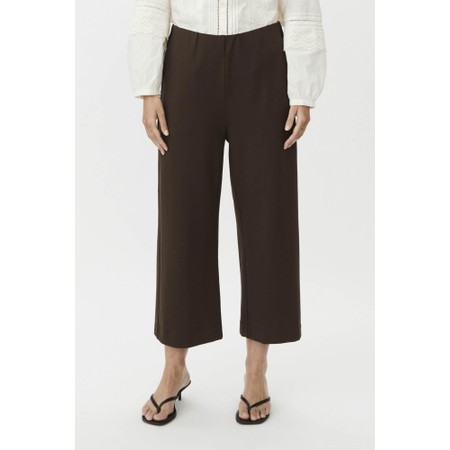 Masai Clothing Piri Slate Brown Essential Ponti Roma Jersey Culotte - Brown