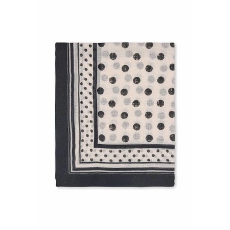 Masai Clothing Alvienne Spot Print Bandana Scarf - Black