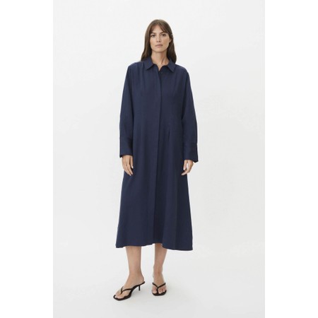 Masai Clothing Nysandra Blue Shirt Dress - Blue