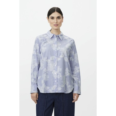 Masai Clothing Ilyra Embroidered Shirt - Blue