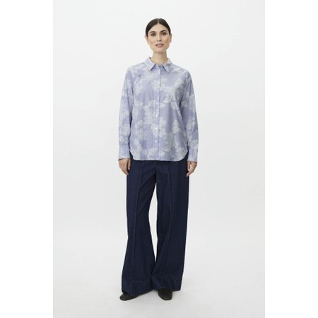 Masai Clothing Ilyra Embroidered Shirt - Blue